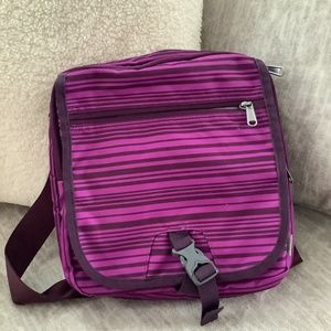 Eddie Bauer purple travel bag